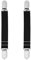 Ericotry 1 Paar (2 Stück) multifunktionale, verstellbare elastische Strumpfhalter-Clip, Strumpfgürtel, Zubehör mit Riemen und Clips für Strümpfe, Schwarz I Style, M
