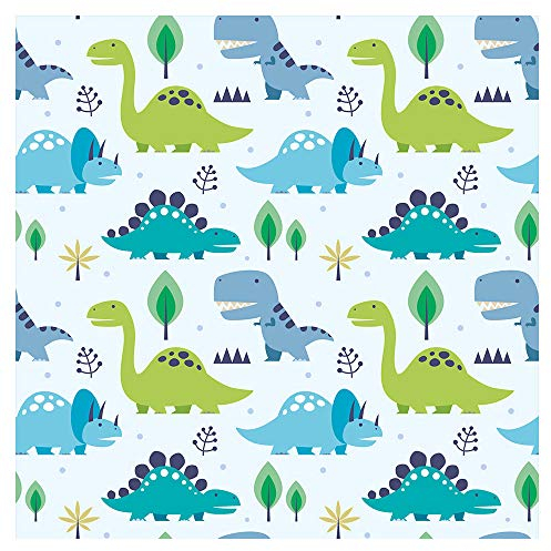 murando - Tapete selbstklebend 10m Wandtattoo dekorative Möbelfolie Dekorfolie Fotofolie Panel Wandaufkleber Wandposter Wandsticker - Kinderzimmer Dinosaurier Dino für Kinder Junge e-B-0023-j-a