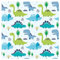 murando - Tapete selbstklebend 10m Wandtattoo dekorative Möbelfolie Dekorfolie Fotofolie Panel Wandaufkleber Wandposter Wandsticker - Kinderzimmer Dinosaurier Dino für Kinder Junge e-B-0023-j-a