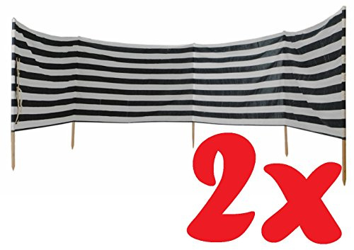 Idena Windschutz für Strand Camping und Garten, ca. 2x 8 m x 80 cm