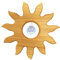 Fensterdeko aus Holz hängend Sonne groß mit Kristall, Sonnenfänger, Fensterschmuck