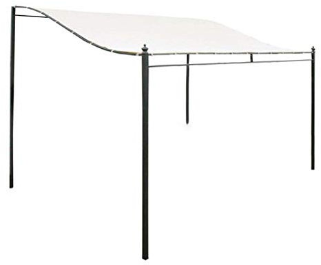 SIQILV Canvas Gazebo Tent, Waterproof Roof Garden Replacement Canopy Top Tent Cloth Cover Perfect for Outdoor Patio Garden Lawn Pergola Accessories,Beige,2.5x2.6m