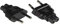 Good Connections Stromadapter Euro-Stecker Typ C (CEE 7/16, gerade) an C7/Euro 8 Buchse (gerade) - Netzadapter/Steckdosenadapter/Netzleitungsadapter - SCHWARZ, PA-0370S