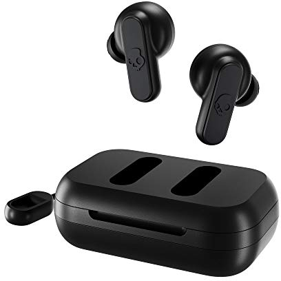 Skullcandy Dime In-Ear Wireless Earbuds, 12 Hr Battery, Microphone, Works with iPhone Android and Bluetooth Devices - Black