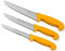 HOOZ Profi Fleischermesser Set aus Edelstahl - Scharfes Metzgermesser Set bestehend aus 2x Stechmesser und 1x Ausbeinmesser