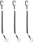 Karabiner Angeln Lanyard,Lanyard Schlüsselband Ausziehbar,Spiral Schlüsselanhänger Lanyard,Elastisches Lanyards,Spiral Tool 3PCS für Bootfahren Angeln Camping und Jagd Kiuiom
