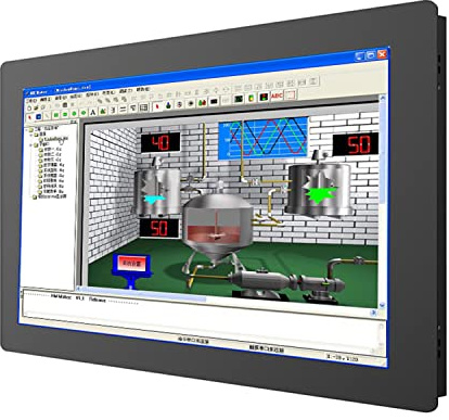 Generico Monitor industriale con schermo tattile resistente incorporato (VGA(non touch), 21.5 inch)