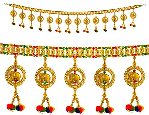 Tarini Gallery Toran Bandanwar zum Aufhängen für Zuhause, Wand, Tür, Tempel, Diwali, Festival, Hochzeit, Party, Dekoration und Geschenk