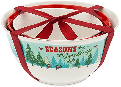 Disney Mickey Mouse and Friends Christmas Mixing Bowl Set