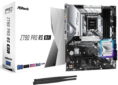 Asrock Z790 PRO RS WIFI, Intel Z790, 1700, ATX, 4 DDR5, HDMI, DP, eDP, Wi-Fi 6E, 2.5G LAN, PCIe5, RGB, 4x M.2