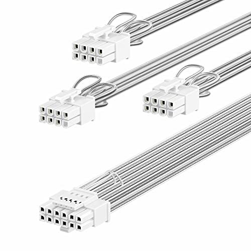 Fasgear PCIe 5.0 GPU Netzkabel 70cm versilberter Kupferkern,16pin(12+4) 12VHPWR(12V-2x6) Stecker für RTX 3090Ti 4080 4090 4070Ti 5090,3x8pin(6+2) PCI-e Stecker für ASUS EVGA Seasonic Modular Netzteil