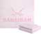 Sansibar Kuscheldecke 150x200 cm – Flauschige Mikrofaser-Decke mit Druck – Wohndecke für Sofa, Bett & Terrasse – Warm & gemütlich – Weiß/Rosa