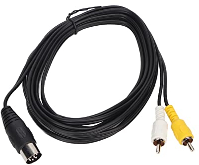 Cavo da 8 Pin Din a, da 8 Pin Din Maschio a 2 Phono Maschio Spine Cavo per Vecchie Apparecchiature 9,8 Piedi
