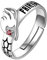 XJruixi Anime Fairy Tail Ring Etherious Natsu Dragneel Cosplay Unisex Adjustable Opening Finger Rings Jewelry Accessories Gift