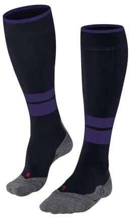 FALKE Damen Wandersocken TK Compression W KH Wolle Funktionsmaterial mit Kompression 1 Paar, Blau (Marine 6120) - Wadenumfang W2, 35-38