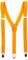 TrendandStylez Hosenträger, leuchtendes Orange, 2,5 x 50-90cm, für Damen und Herren, Kostüm Accessoire, bis 195cm Körpergröße