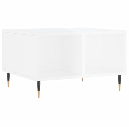 vidaXL Couchtisch Hochglanz-Weiß 60x50x36,5 cm Holzwerkstoff
