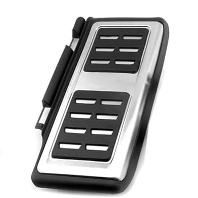 ZINXY Fußstütze Bremse Pedalkappen Für Skoda Für Karoq/Für Kamiq/Für Kodiaq/Für Octavia Gaspedal Brems Gas Fußstütze Rest Platte Zubehör Pedale (Size : Rest Pedal 1pc)