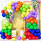 Teselife 143 Pezzi Kit Arco Palloncini Arcobaleno, Kit Ghirlanda Palloncini in Lattice Colori Assortiti Genere Multicolor per Compleanno Baby Shower Matrimonio Anniversario Carnevale Feste Decor