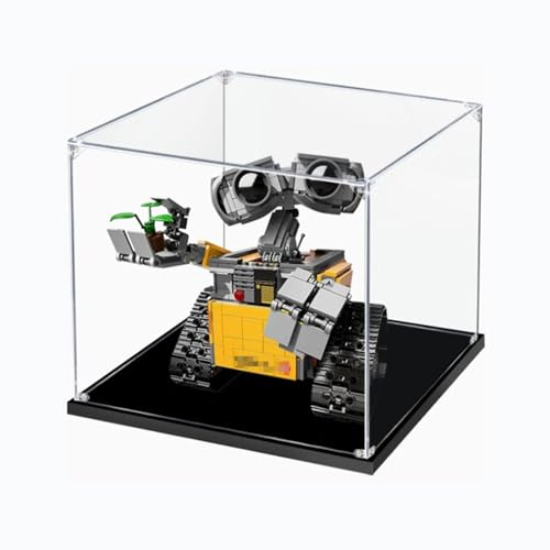 Figuren-Displaybox für LEGO 21303 Wall-E Roboter, Acryl, staubdicht, transparent, Vitrine (kein Modell) (2 mm)
