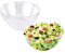 MATANA 10 Large Clear Hard Plastic Serving Bowls, 3000ml - Sturdy & Reusable - Ideal for Salad, Snacks & Crisps - Parties, Picnic, Birthdays, BBQ & More