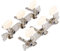 1 Set Gitarren Mechaniken Stimmwirbel, Gitarrenmechanik Stimmwirbel Stimmschlüssel Stimmgeräte für Akustikgitarren, Ukulelen, Elektrogitarren, Volksgitarren, Klassische Gitarren (Weiß)