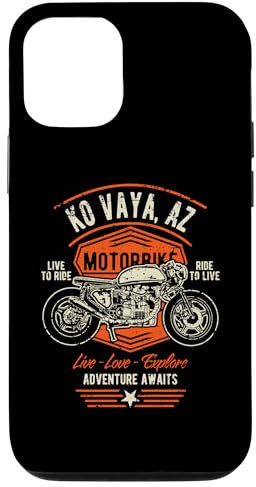 Hülle für iPhone 15 Ko Vaya AZ USA Distressed Style Motorrad Design