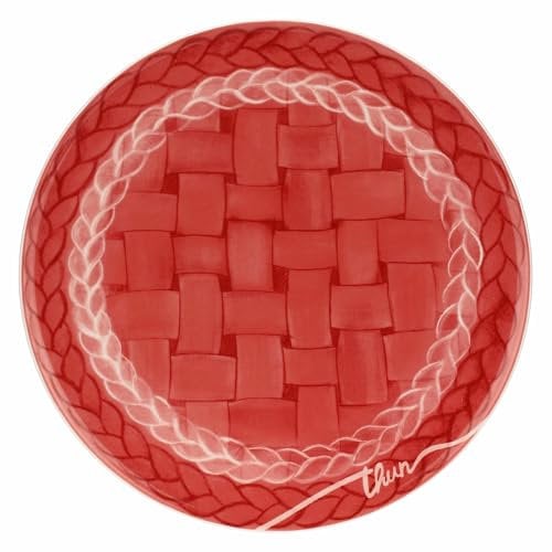 THUN, Piatto in Porcellana, Linea AbbracciAMI, Piatto da Collezione, Idea Regalo per Natale, Ø 31.5 cm