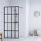 Iiaky Duschwand für Walk-in Dusche Klares Sicherheitsglas 140x195 cm Duschabtrennung Bodengleiche Dusche