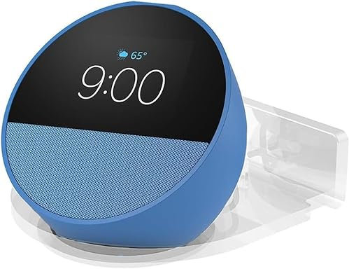 ZahoTse for Amazon Echo Spot （2024 Gen） Halter Wandhalterung Amazon Echo Spot （2024 Gen） Ständer Halterung Zubehör,Amazon Echo Spot （2024 Gen） Lautsprecher Zubehör Rack (1 Pack,Transparent) A336