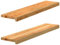 vidaXL Fensterbänke 2 Stk. Hellbraun 90x20x2 cm Massivholz Eiche, Fensterbrett, Holz Treppenstufe, Holz Fensterbrett, Fensterbank Eichenholz