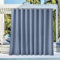 NICETOWN Outdoor-Vorhang für Terrasse, wasserdicht, 355,6 cm breit, rostfreie Ösen, wärmeisoliert, UV-blockierend, Cabana-Vorhang & Drapierung, Sichtschutz für Pavillon, Steinblau, 1 Stück, 213 cm