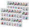 WINKINE Bitty Schutzhülle aus Acryl, kompatibel mit Funko Bitty Pop, transparentes Regal mit 32 Fächern, für Arbeitsplatte und Wandmontage, Mini-Sammelkoffer, Figurenhalter, Ständer, 2 Stück