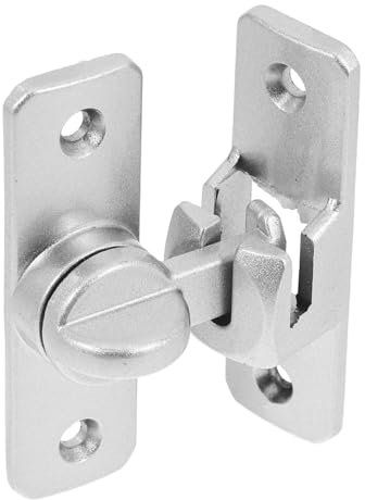 Uonlytech 1 Impostato Tappo Serrature Delle Porte Della Stalla Chiusura Della Porta Scorrevole Del Fienile Serrature Per Porte Del Fienile Per Il Bagno Silver Lega Di Alluminio