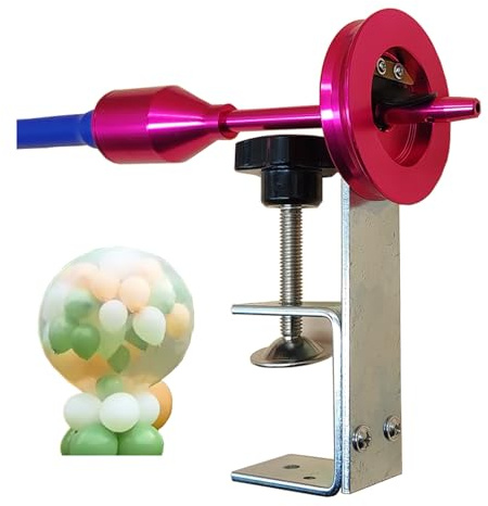 Xinpinzhou Máquina de relleno de globos, llenado rápido 10 en 1 minuto | Herramienta de relleno de helio y globos de aire para fiestas, cumpleaños, decoraciones de boda, juego de bolas en bola