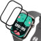 2 Piezas Protector Pantalla para Apple Watch Series 10 46mm,Protector Pantalla, Sin Burbujas, Antiarañazos,Cristal Templado Irrompible