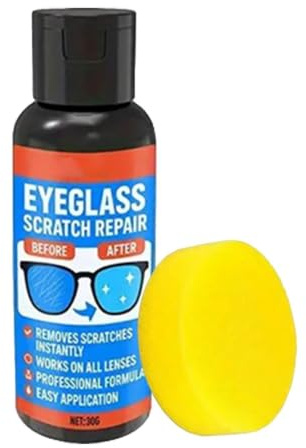 Onlynery Brillenglas Kratzentferner - Mattigkeit Beseitigung Display Reparatur - Brillen Kratzer Reparatur mit | Für Schule Outdoor Reise Büro Ferienhaus Indoor