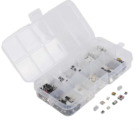 Touch-On/Off-Schalter für Auto-Fernbedienung – 250-teiliges Set mit Box, kompatibel mit Mikroschalter-Anwendungen im Automobil-Innenbereich