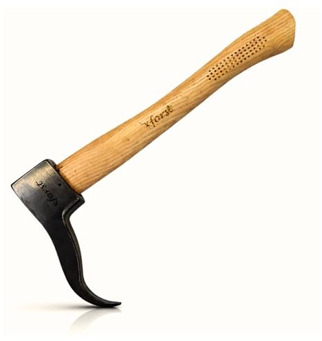 Xforst Sappie/Sapie à Main pour Bois – Crochet à bûches forgé avec Manche en frêne, Outil forestier Robuste pour déplacer et saisir Le Bois – X-Pi50