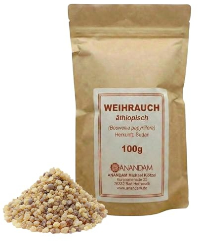 100g Äthiopischer Weihrauch im wiederverschliessbaren Aromapack – Boswellia papyrifera – Sanftes Granulat mit großer Wirkung