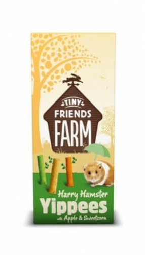 Supreme Tiny Friends Farm Harry Hamster Yippees with Apple and Sweetcorn 120g (pack of 8)
