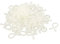 sourcing map Plastic U Shape Twist Lock Cable Wire Ties 10mm Dia 100 Pcs White