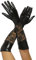 krautwear® Damen Lange Glänzende Wet Look Leder-Optik Handschuhe Abendhandschuhe ca. 53 cm lang (schwarz9103)