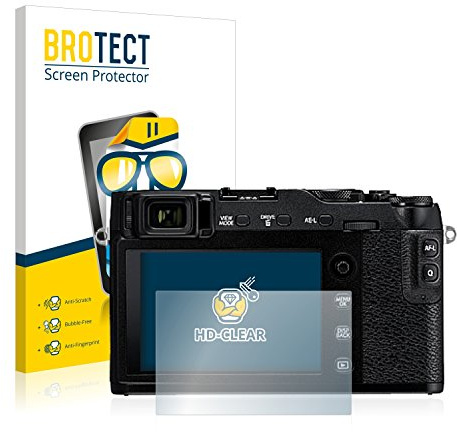 BROTECT Schutzfolie für Fujifilm X-E3 | 2 Stück Transparenter Displayschutz Made in Germany Klare Displayschutz-Folie Clear Einfache Montage Case-Friendly