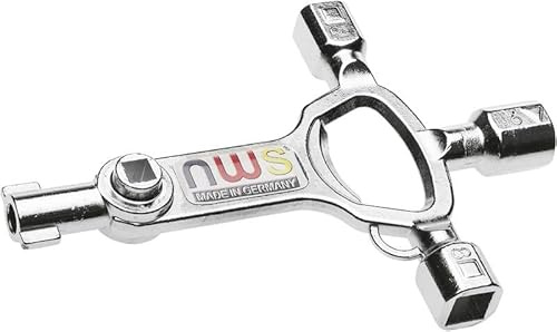 NWS Schaltschrankschlüssel MasterKey ELEKTRO m. Doppelbartschlüssel 75x110 mm