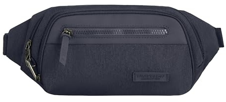 Travelon Unisex Diebstahlsichere Metro-hüfttasche Grteltasche, Marineblau, meliert
