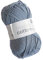 Rico creative Cotton Aran Fb. 18 blau grau, Baumwollgarn zum Stricken und Häkeln, Häkelwolle