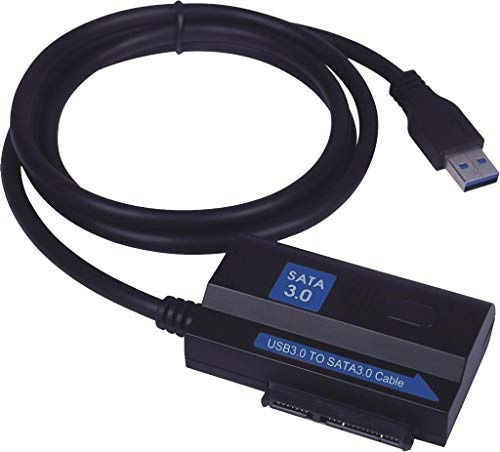 PremiumCord USB 3.0 auf SATA 3 für 2,5/ 3,5 HDD Adapterkabel 1,2m, bis zu 5Gbps, Farba schwarz