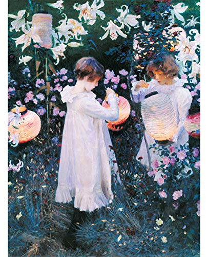 John Singer Sargent Nelke Lilie Rose Gemälde groß XL Wandkunst Leinwanddruck