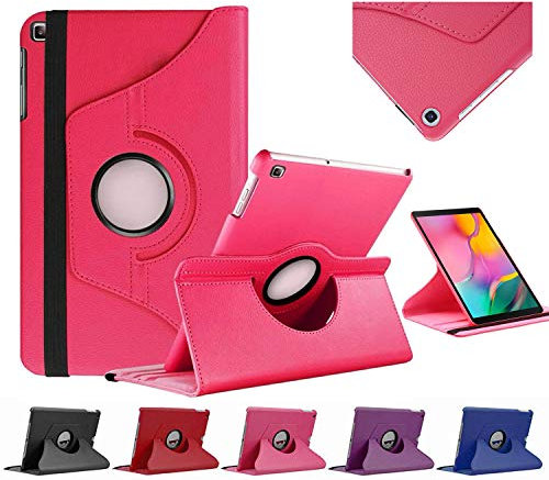 Munddy- Funda GIRATORIA 360º con Soporte para Samsung Galaxy Tab A 10.1 Pulgadas SM - T510 T515 2019,rotable 360° (Rosa)